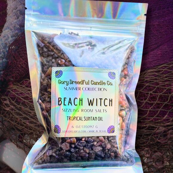 Beach Witch Sizzling Room Salt Crystal Potpourri: Nostalgic Tropic Suntan Oil - Picture 3 of 11